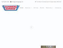 Tablet Screenshot of gunnersgarage.com